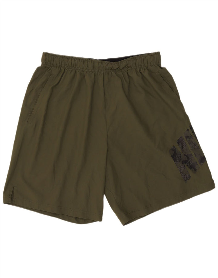 Nike Herren Dri Fit Graphic Sport Shorts XL Khaki Polyester