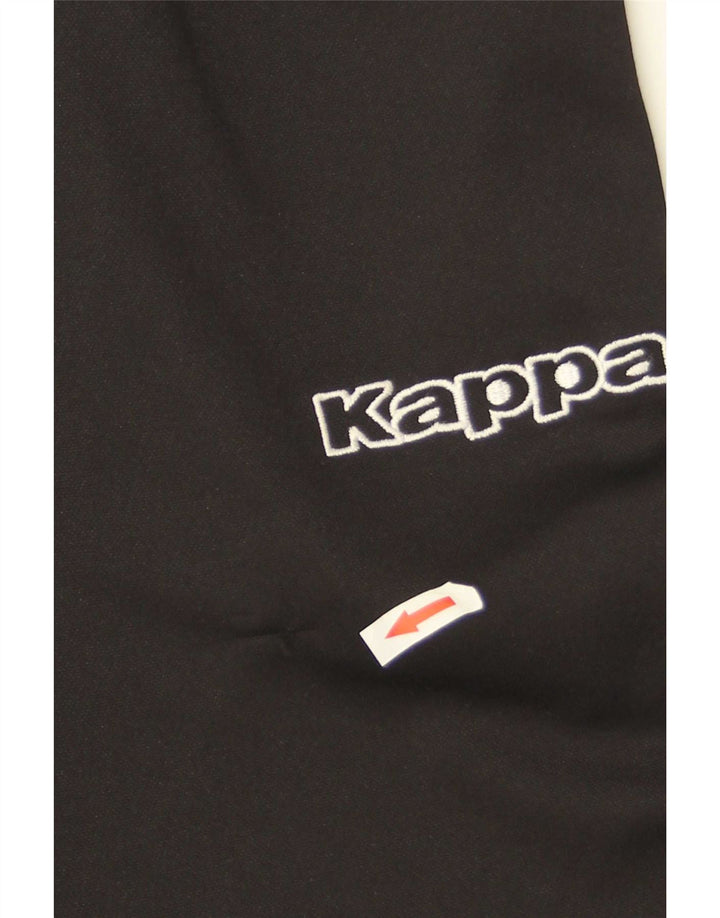 Kappa Herren-Trainingshose mit Grafik, Größe S, Schwarz, Polyester