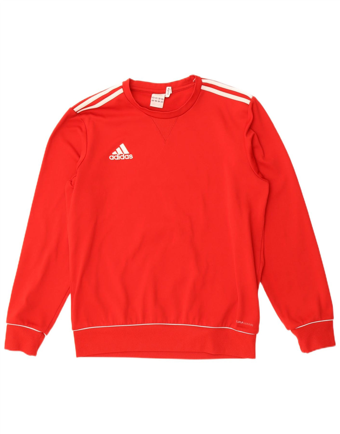Adidas Herren Climawarm Sweatshirt Pullover UK 38/40 Mittelrotes Polyester