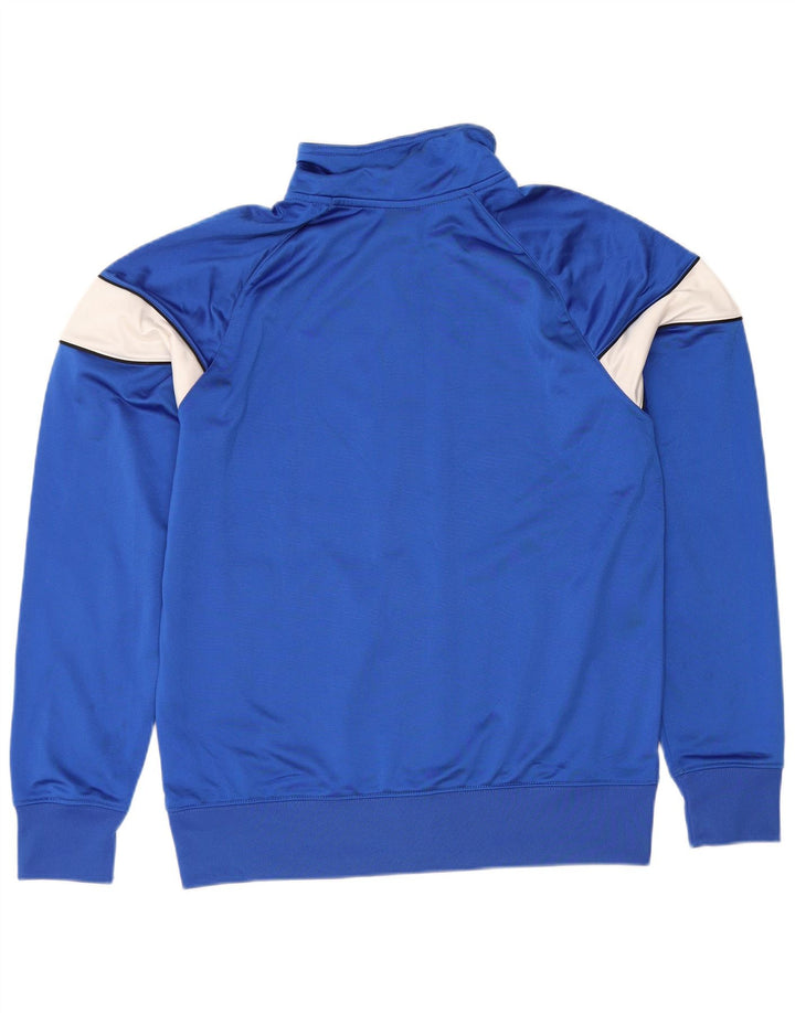 Nike Herren-Trainingsanzugoberjacke aus mittelblauem Colourblock-Polyester