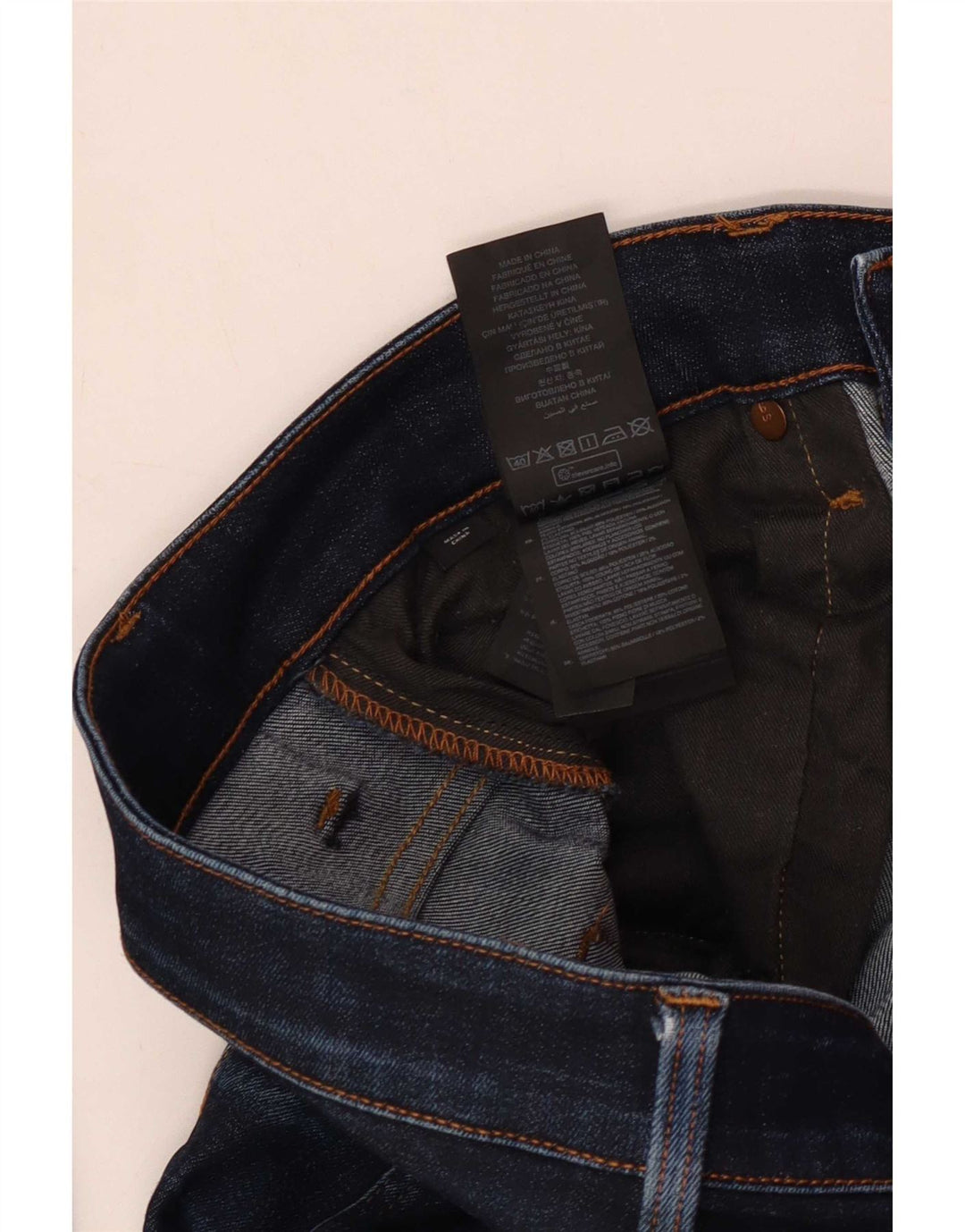 G-Star Herren 3301 Slim Jeans W34 L32 Marineblau Baumwolle