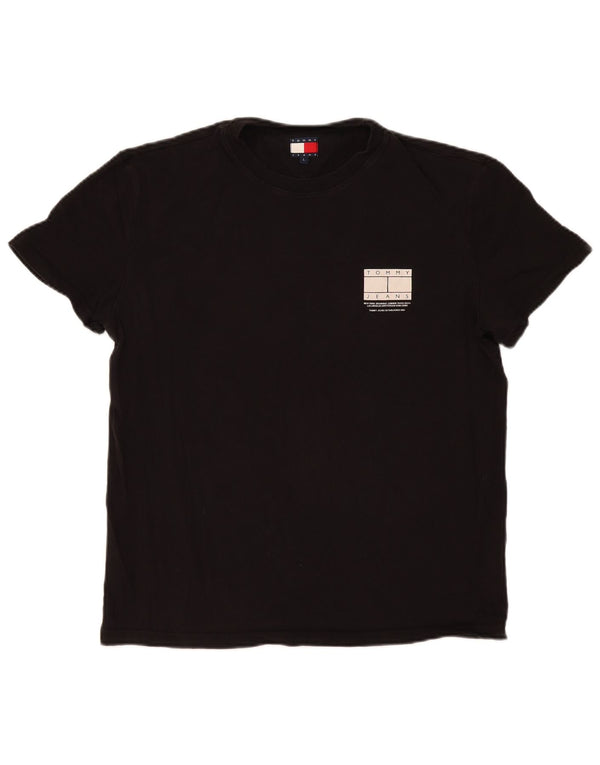 Tommy Hilfiger Herren T-Shirt Top Large Schwarz