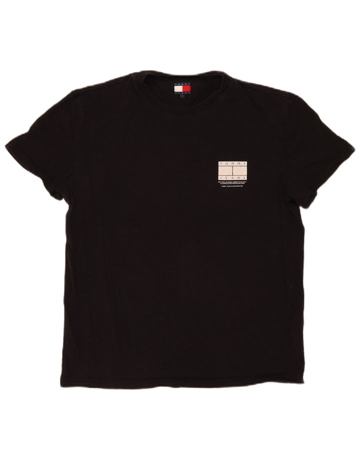 Tommy Hilfiger Herren T-Shirt Top Large Schwarz