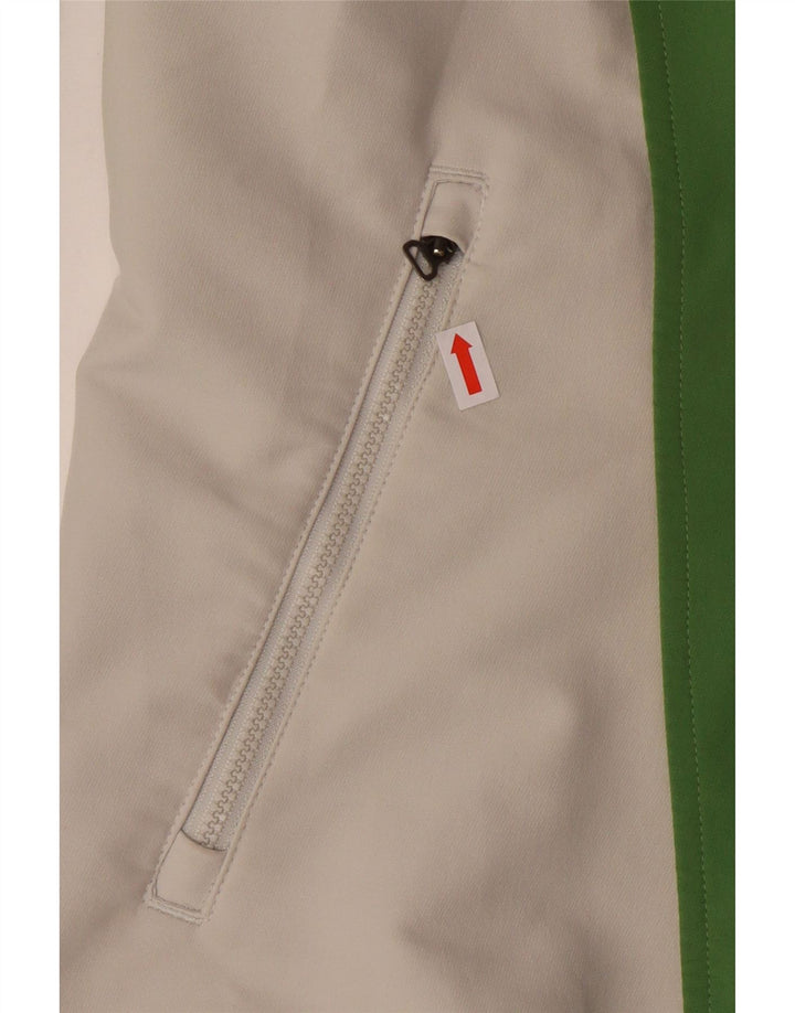 Adidas Damen Climalite Trainingsanzug Top Jacke UK 14 Mittelgrünes Polyester