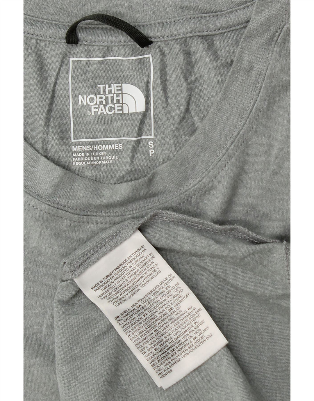 The North Face Herren T-Shirt Top Small Grau Polyester