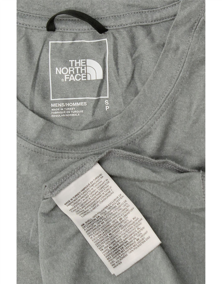 The North Face Herren T-Shirt Top Small Grau Polyester