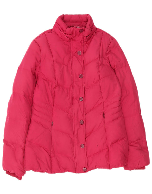 Tommy Hilfiger Damen-Kapuzenjacke, wattiert, Gr. 10, Größe S, rosa, Polyester