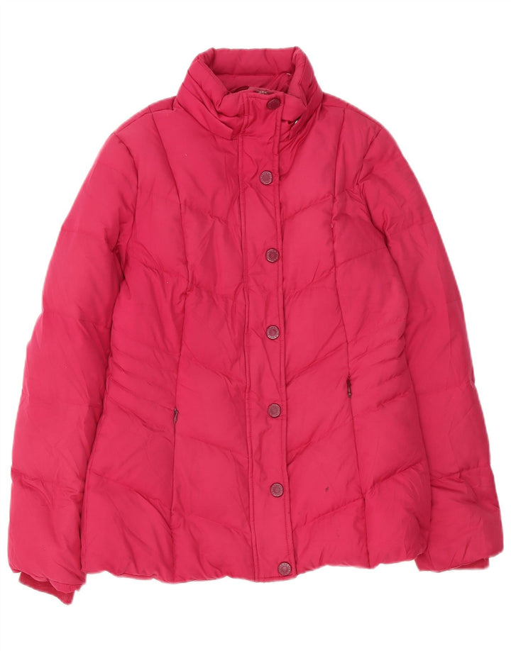 Tommy Hilfiger Damen-Kapuzenjacke, wattiert, Gr. 10, Größe S, rosa, Polyester