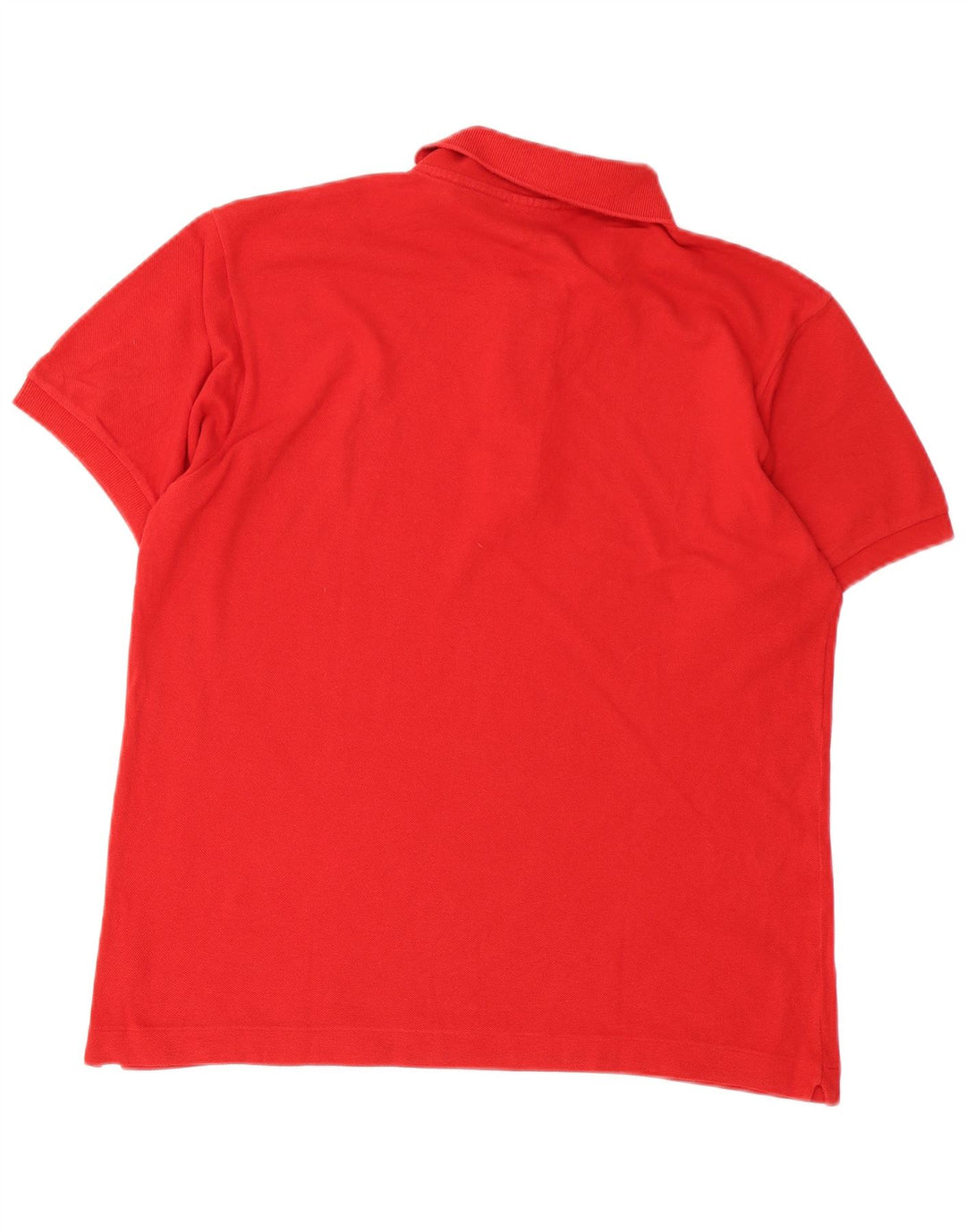 Lacoste Herren-Poloshirt, Größe 4, mittelrote Baumwolle
