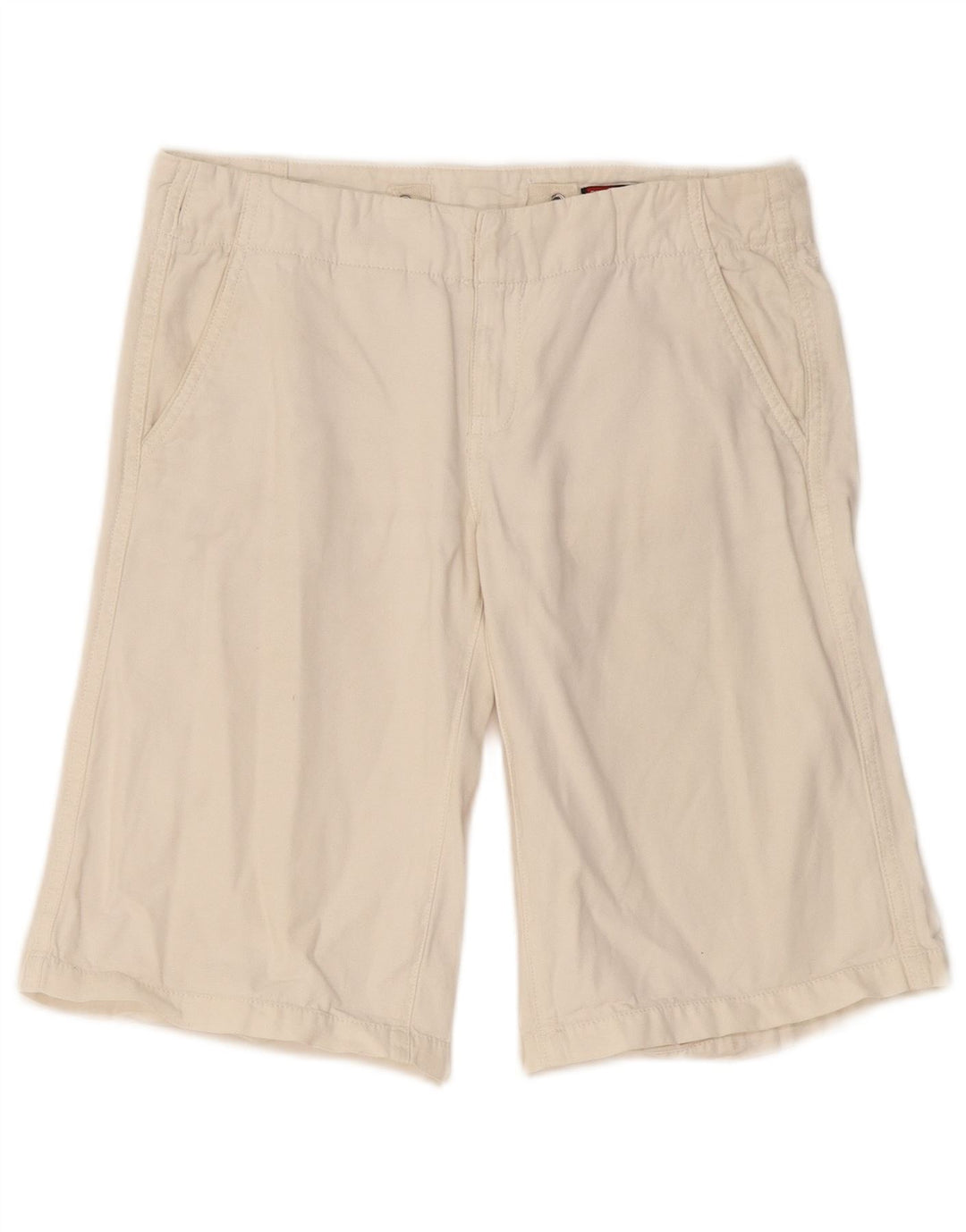 Diesel Damen Chinoshorts W26 Small Weiße Baumwolle