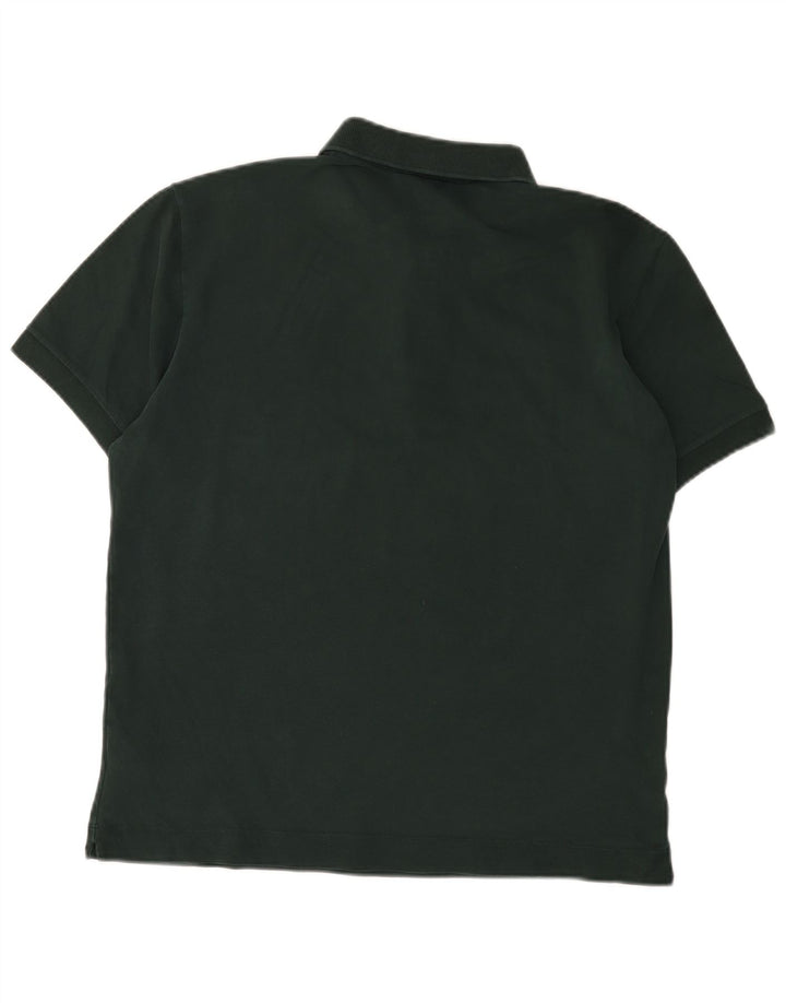 Lacoste Herren-Poloshirt mit normaler Passform, Größe 4, mittelgrüne Baumwolle