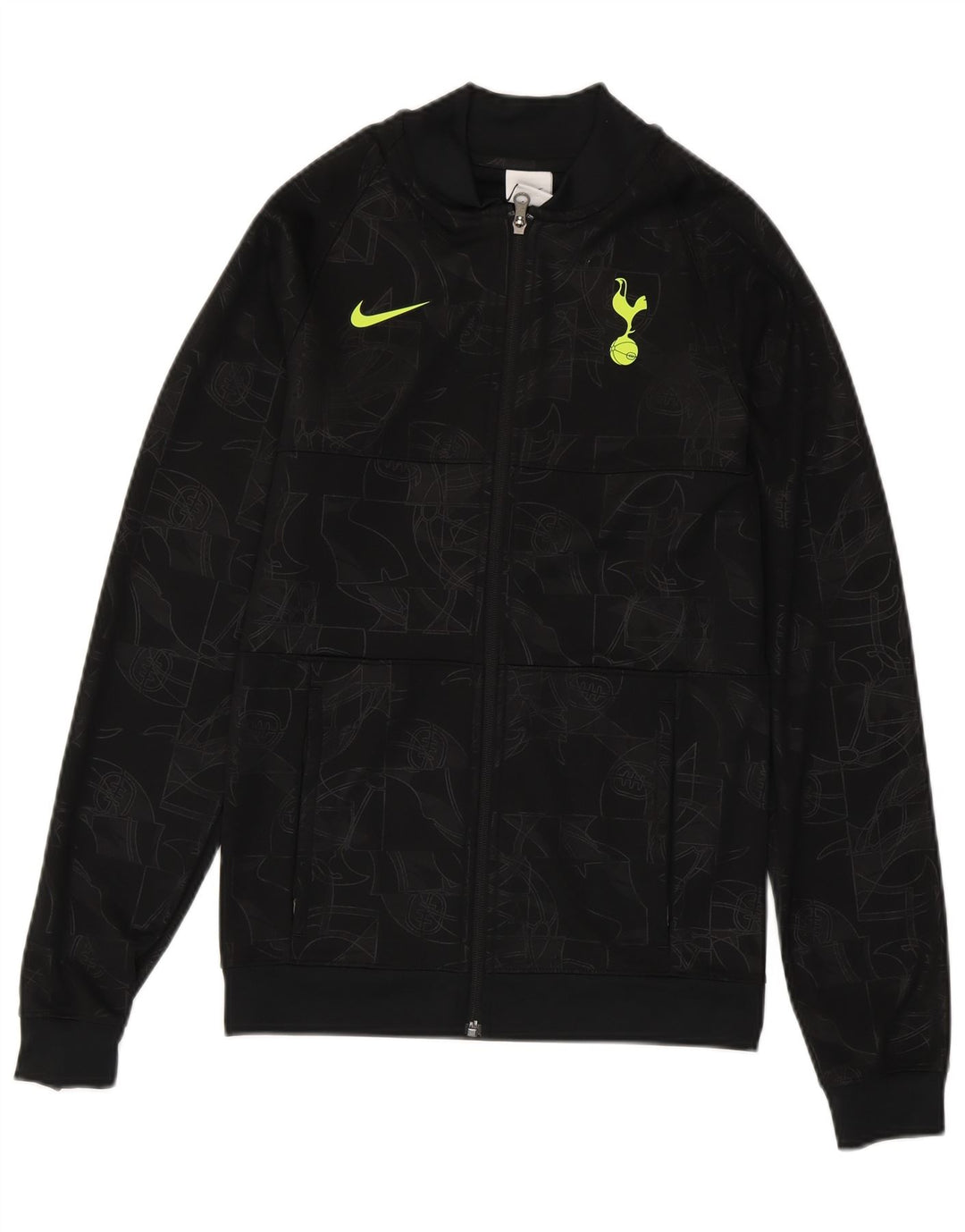NIKE Herren Tottenham Hotspur Graphic Trainingsanzug Top Jacke XS Schwarz