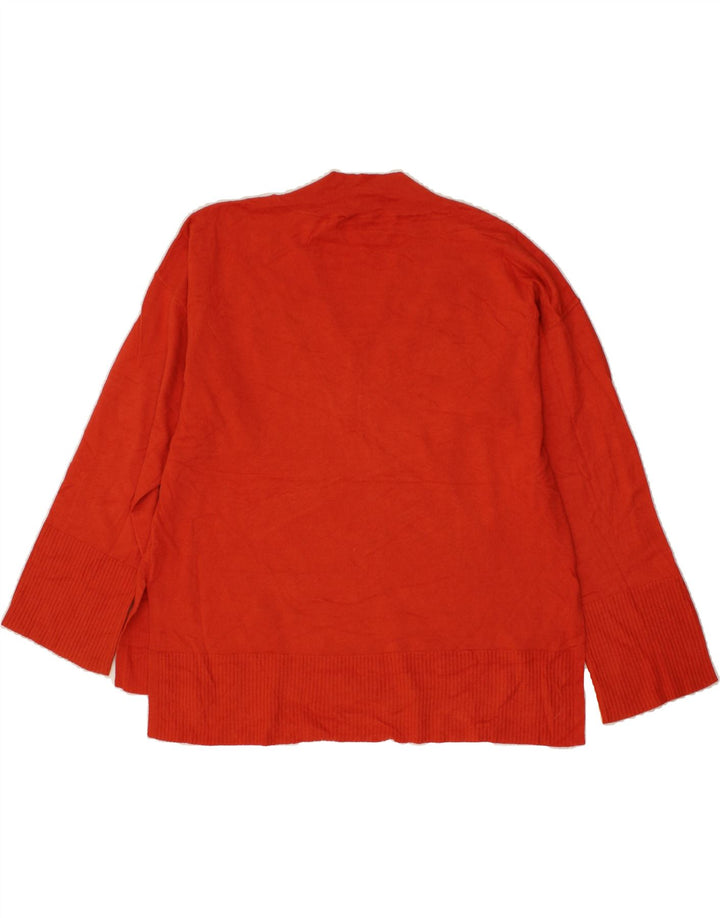 OASIS Womens V-Neck Jumper Sweater UK 20 2XL Red Vintage Oasis and Second-Hand Oasis from Messina Hembry 