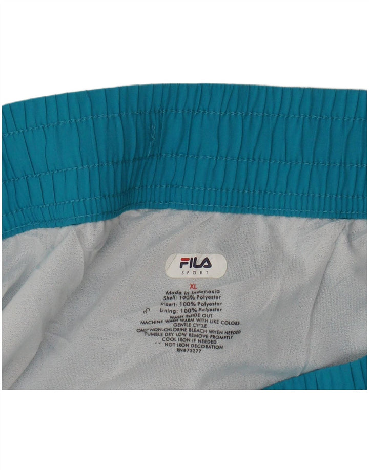 Fila Damen Sportshorts UK 18 XL Blau Polyester