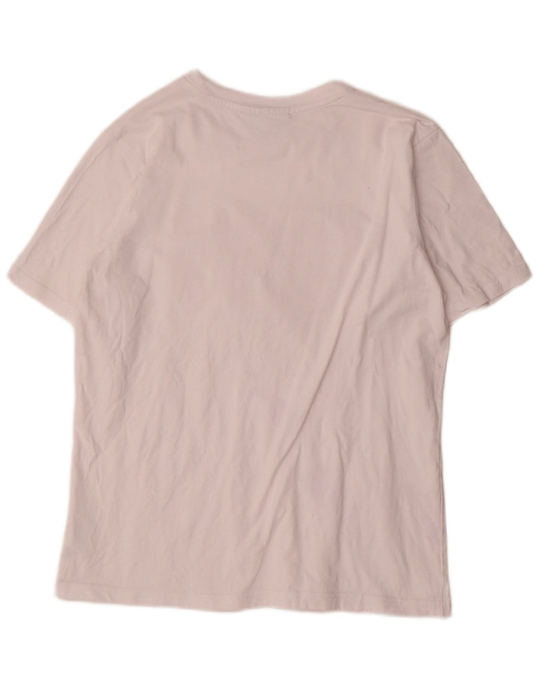 Fila Damen Grafik-T-Shirt-Oberteil UK14 Mittelweiße Baumwolle