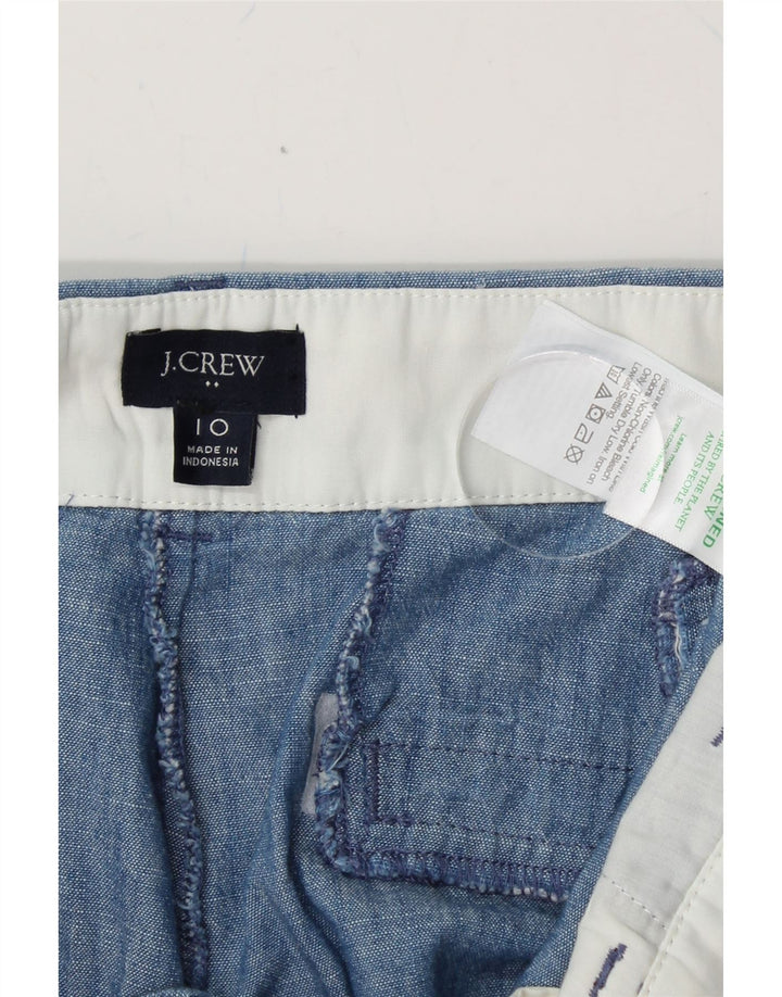 J. CREW Womens Chino Shorts US 10 Large W36 Blue Cotton Vintage J. Crew and Second-Hand J. Crew from Messina Hembry 