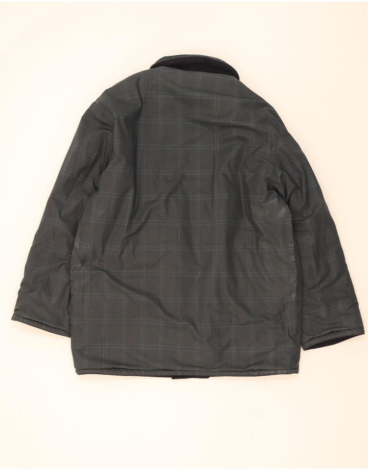 North Pole Wende-Windbreaker-Mantel für Herren, UK 40, große marineblaue Wolle