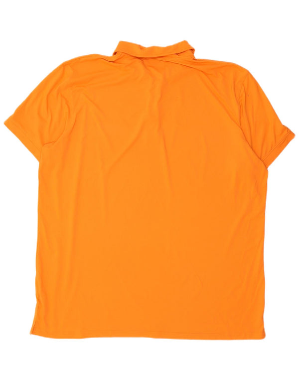 Slam Herren Poloshirt 4XL Orange Polyamid