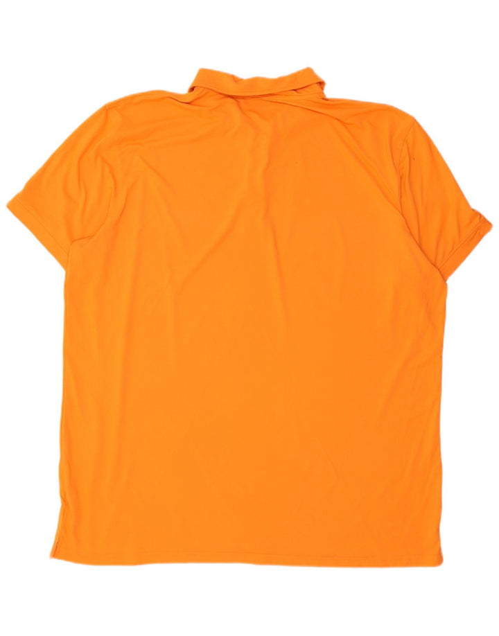 Slam Herren Poloshirt 4XL Orange Polyamid