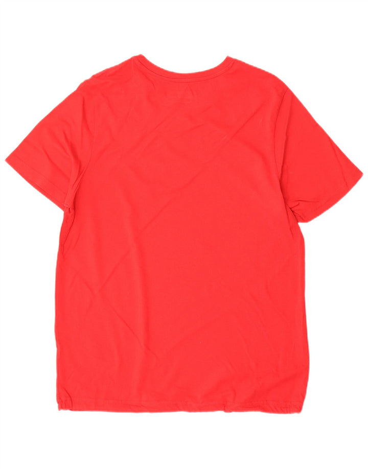 Kappa Herren T-Shirt Top Mittelrot