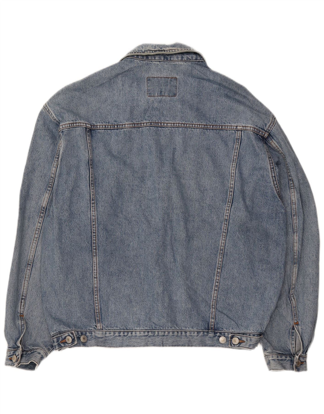 CASUCCI Mens Denim Jacket UK 38 Medium Blue Cotton