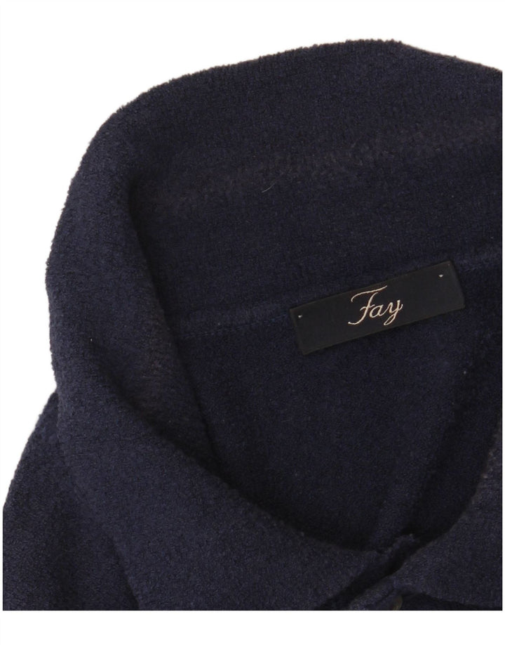 Fay Herren-Poloshirt IT 48 Medium Navy Blue Colourblock
