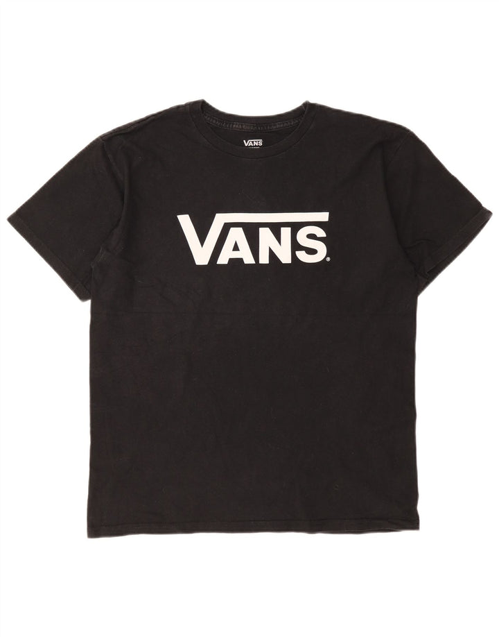 Vans Herren-T-Shirt mit Grafik, mittelschwarze Baumwolle