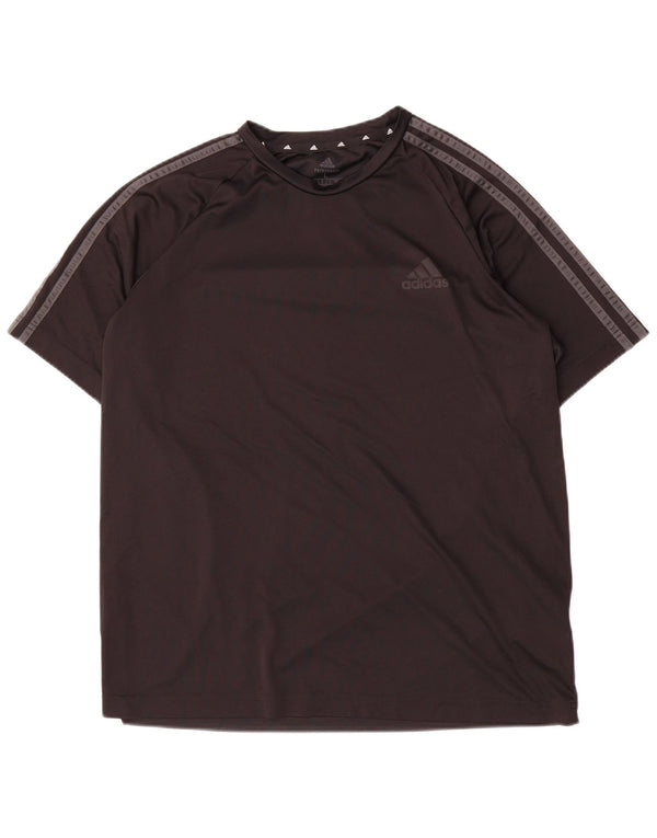Adidas Mens Aeroready T-Shirt Top Large Black Polyester