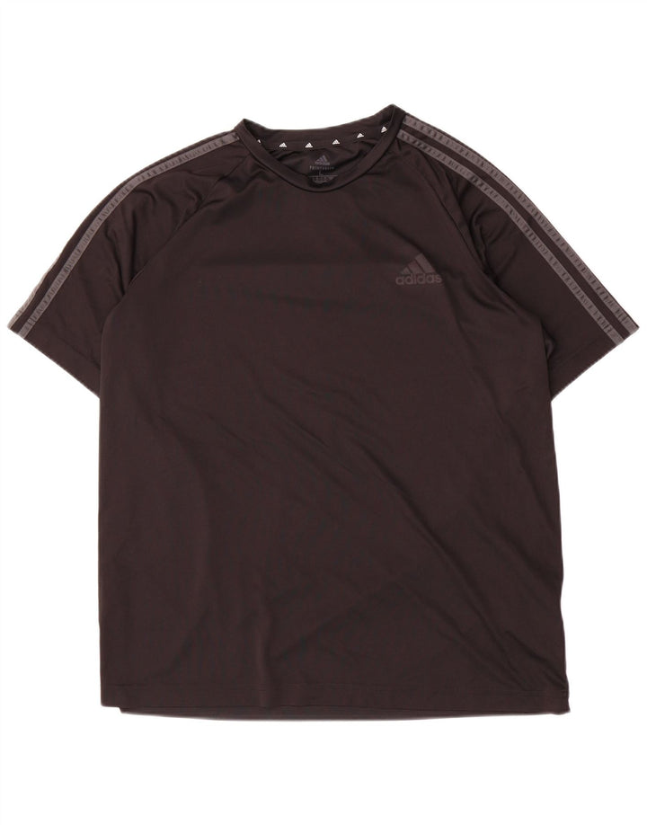 Adidas Herren Aeroready T-Shirt Top Large Schwarz Polyester