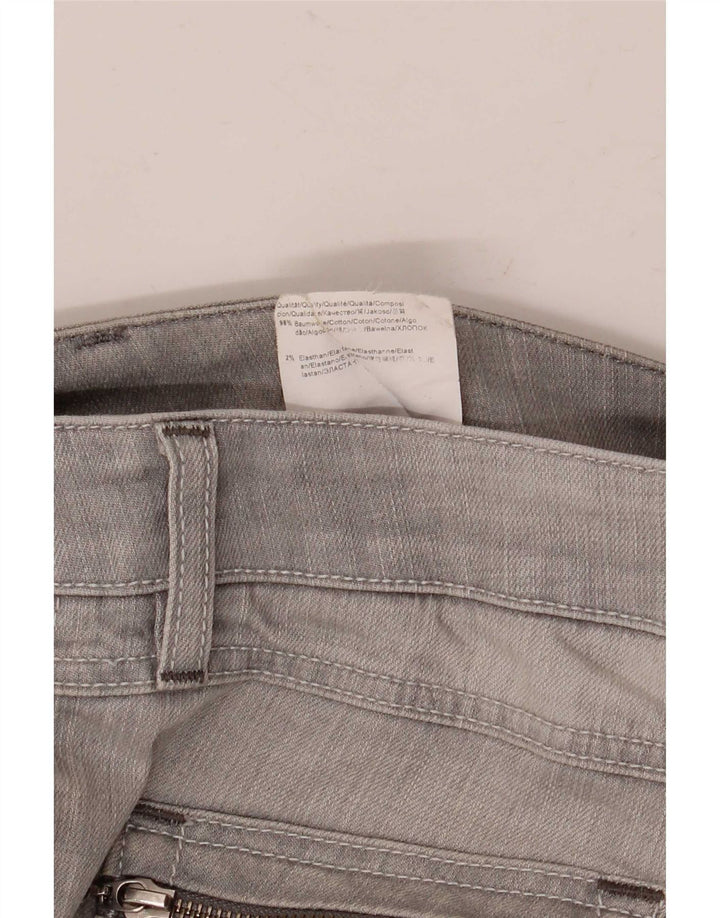 Hugo Boss Damen Slim Jeans W28 L32 Graue Baumwolle