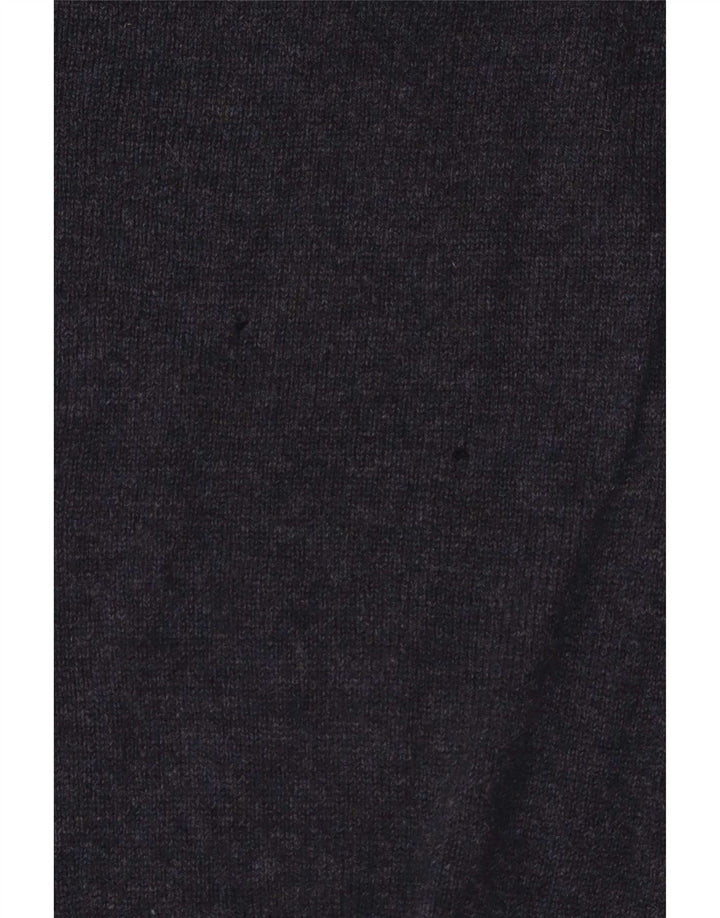 Marks & Spencer Herren-Pullover mit Reißverschluss am Hals, Mittelblau meliert