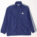 Adidas Herren-Trainingsanzug-Top-Jacke, groß, Marineblau
