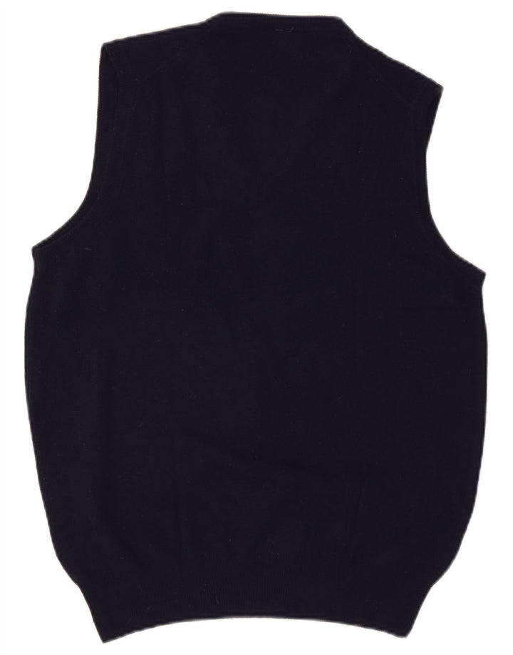 Vintage Herren Weste Tank Top IT 54 XL Marineblau