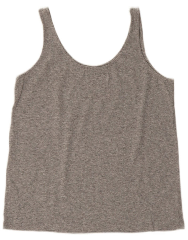 Superdry Damen Grafik-Trägershirt UK 8 Small Grau Baumwolle