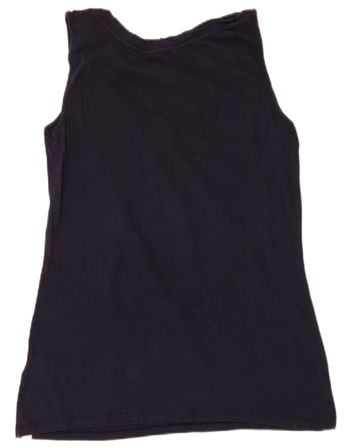 White Stuff Damen-Trägershirt, UK-Größe 44, mittlere Marineblau-Baumwolle