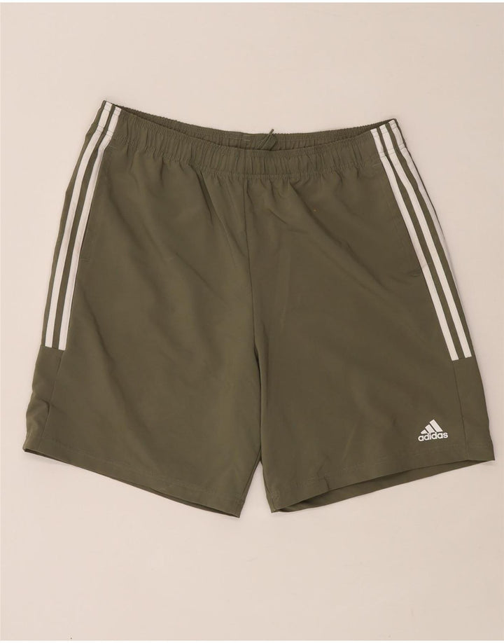 Adidas Herren Sport Shorts XL Grün Polyester