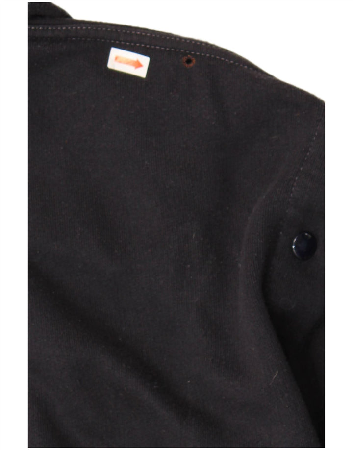 Malagrida Damen Strick-Bomberjacke UK 36 Small Marineblaue Wolle Nautical