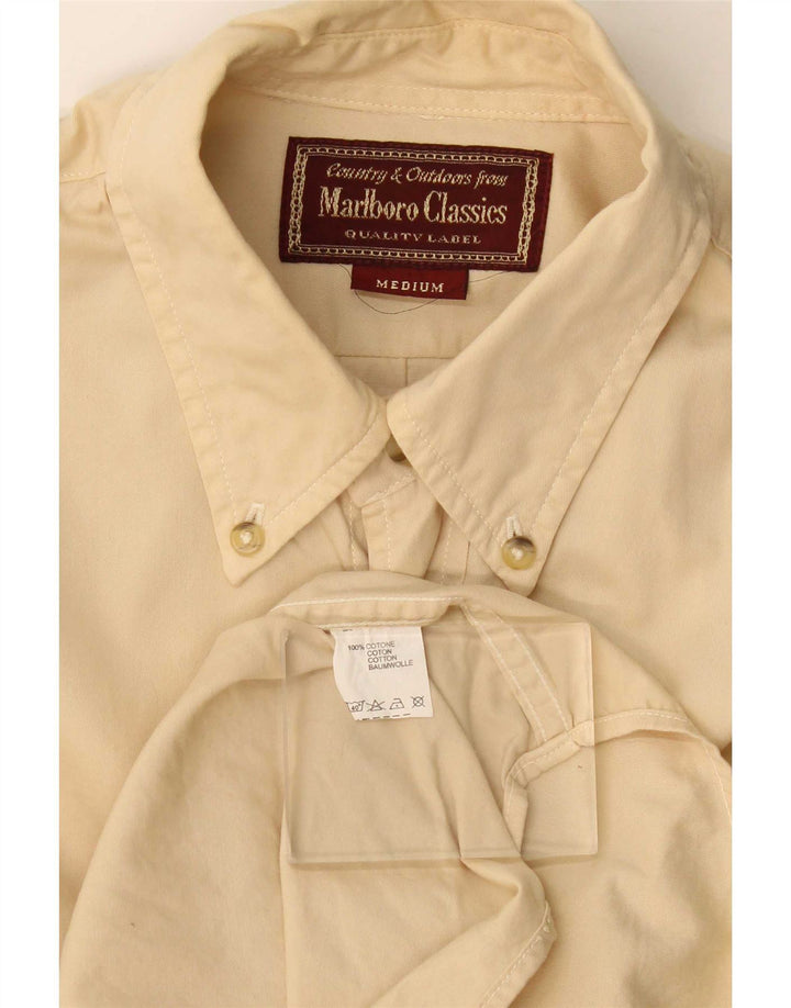 Marlboro Classics Herrenhemd aus Baumwolle in Mittelbeige