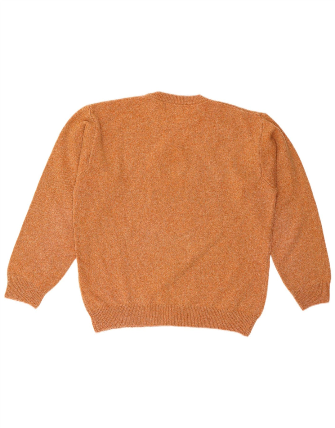 MARLBORO CLASSICS Herren-Pullover mit Rundhalsausschnitt, große orangefarbene Wolle