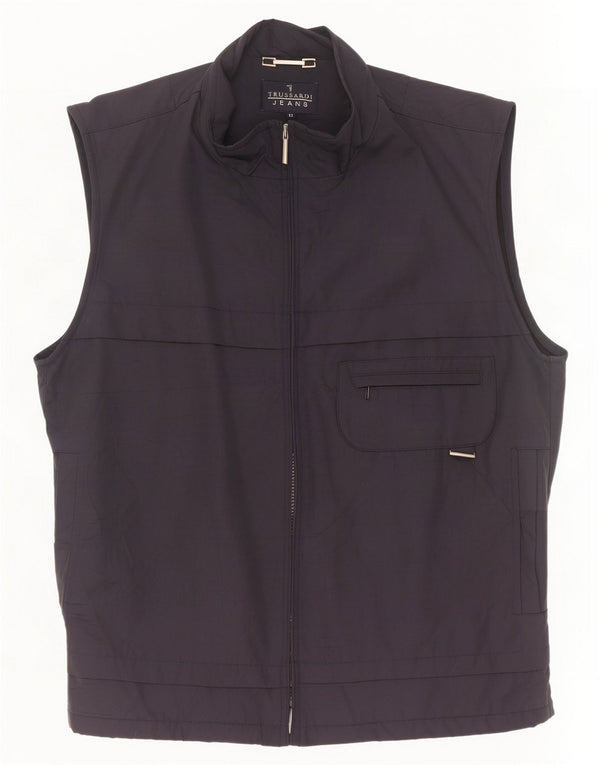 Trussardi Jeans Herren Utility Gilet IT 52 XL Marineblau