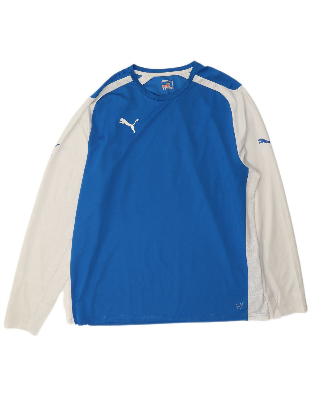 Puma Herren Top Langarm 2XL Blau Colourblock