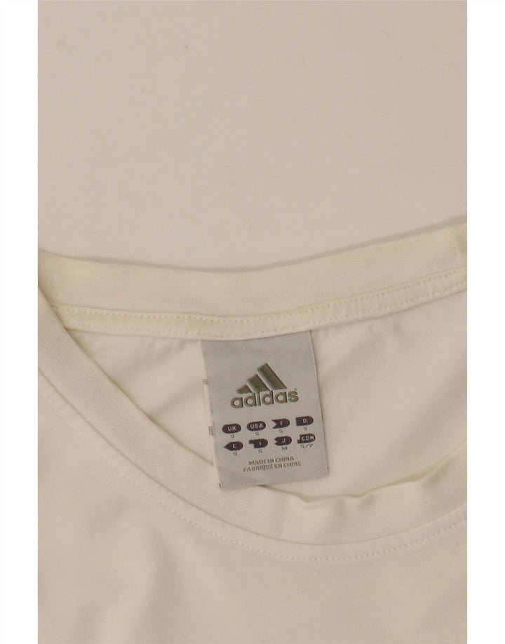 Adidas Herren Grafik T-Shirt Top Small Weiß
