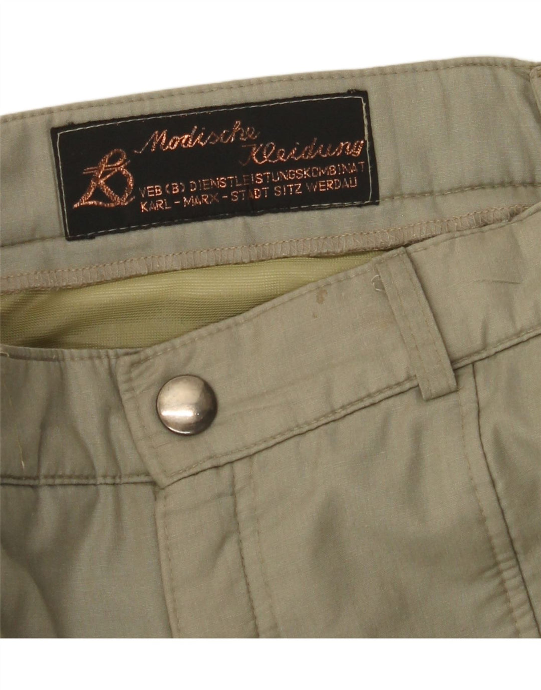 VINTAGE Gerade Herren-Cargohose W32 L29 Khaki