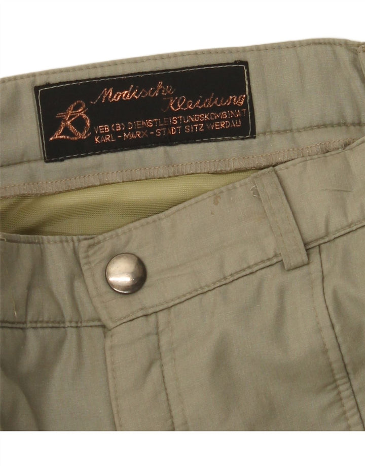 VINTAGE Gerade Herren-Cargohose W32 L29 Khaki