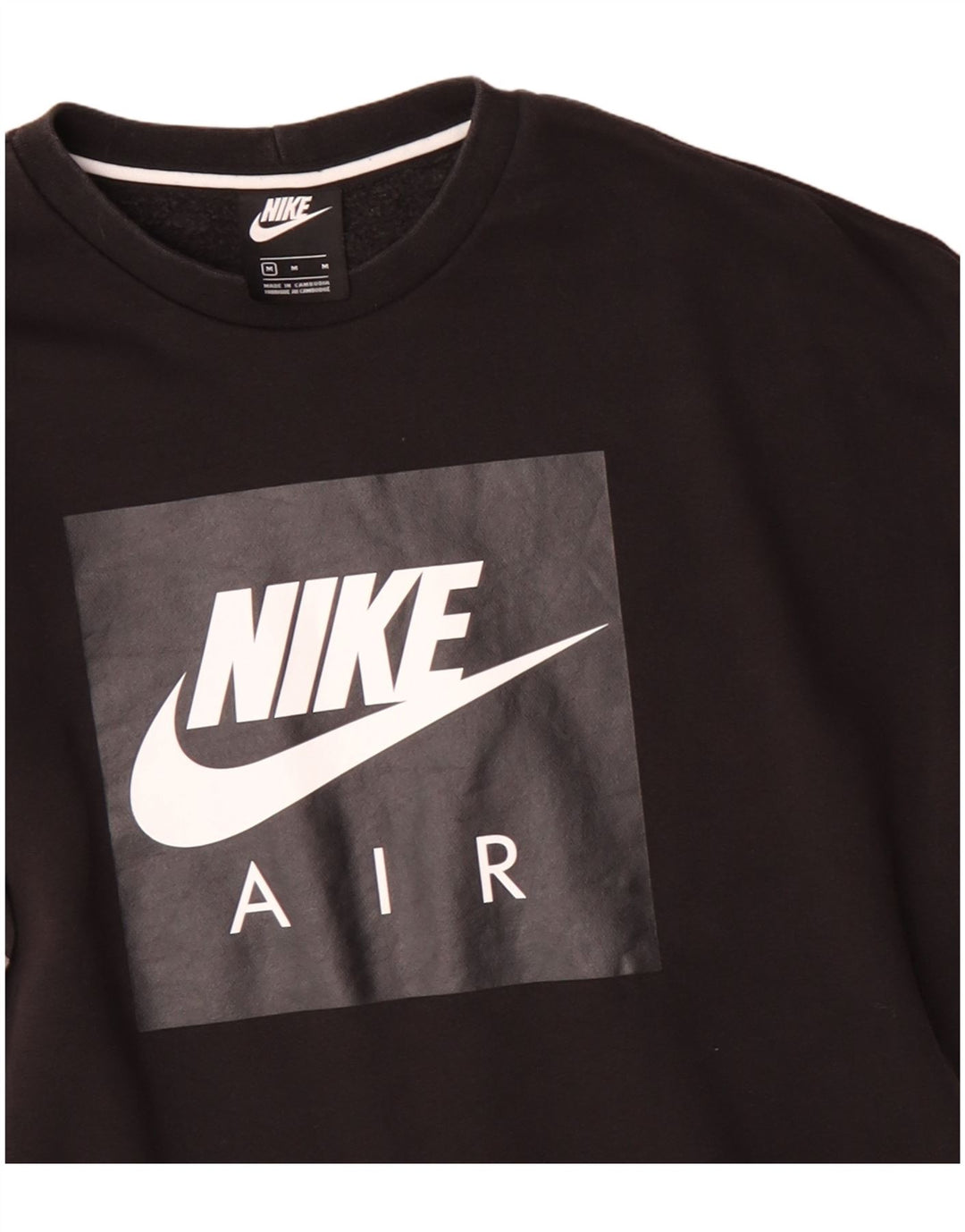 Nike Herren-Sweatshirt mit Grafik, mittelgroß, Schwarz, Farbblock