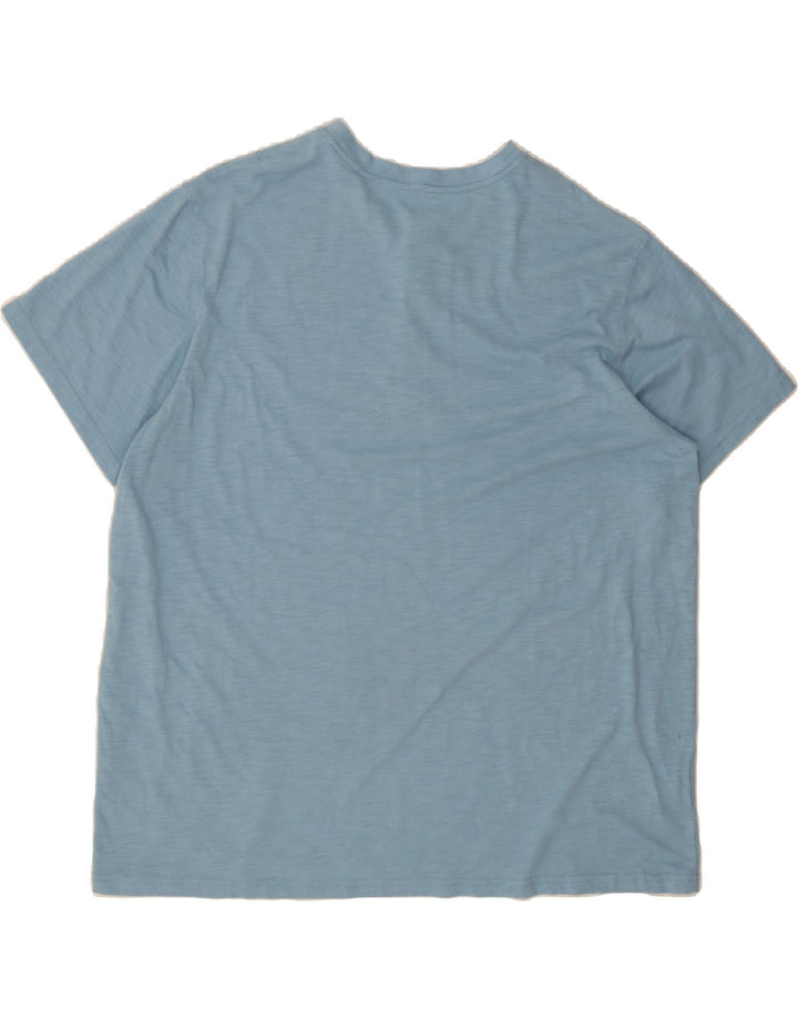 EDDIE BAUER Mens Big & Tall T-Shirt Top 2XL Blue Cotton Vintage Eddie Bauer and Second-Hand Eddie Bauer from Messina Hembry 