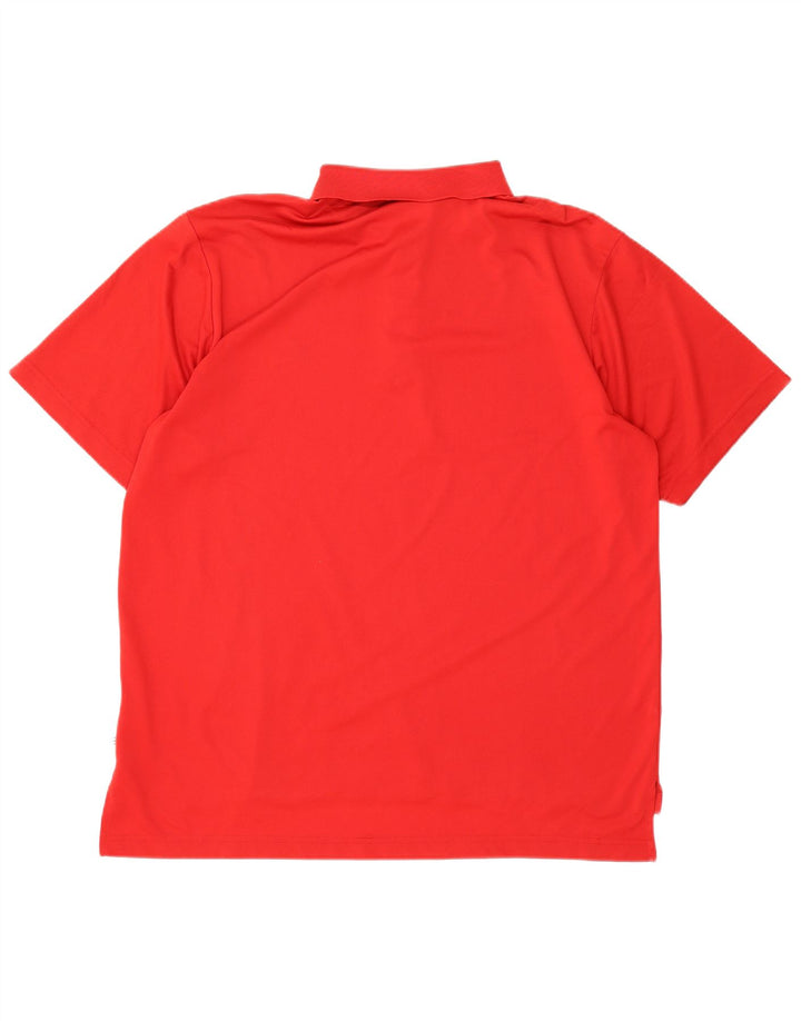 Adidas Herren Poloshirt XL Rot Polyester
