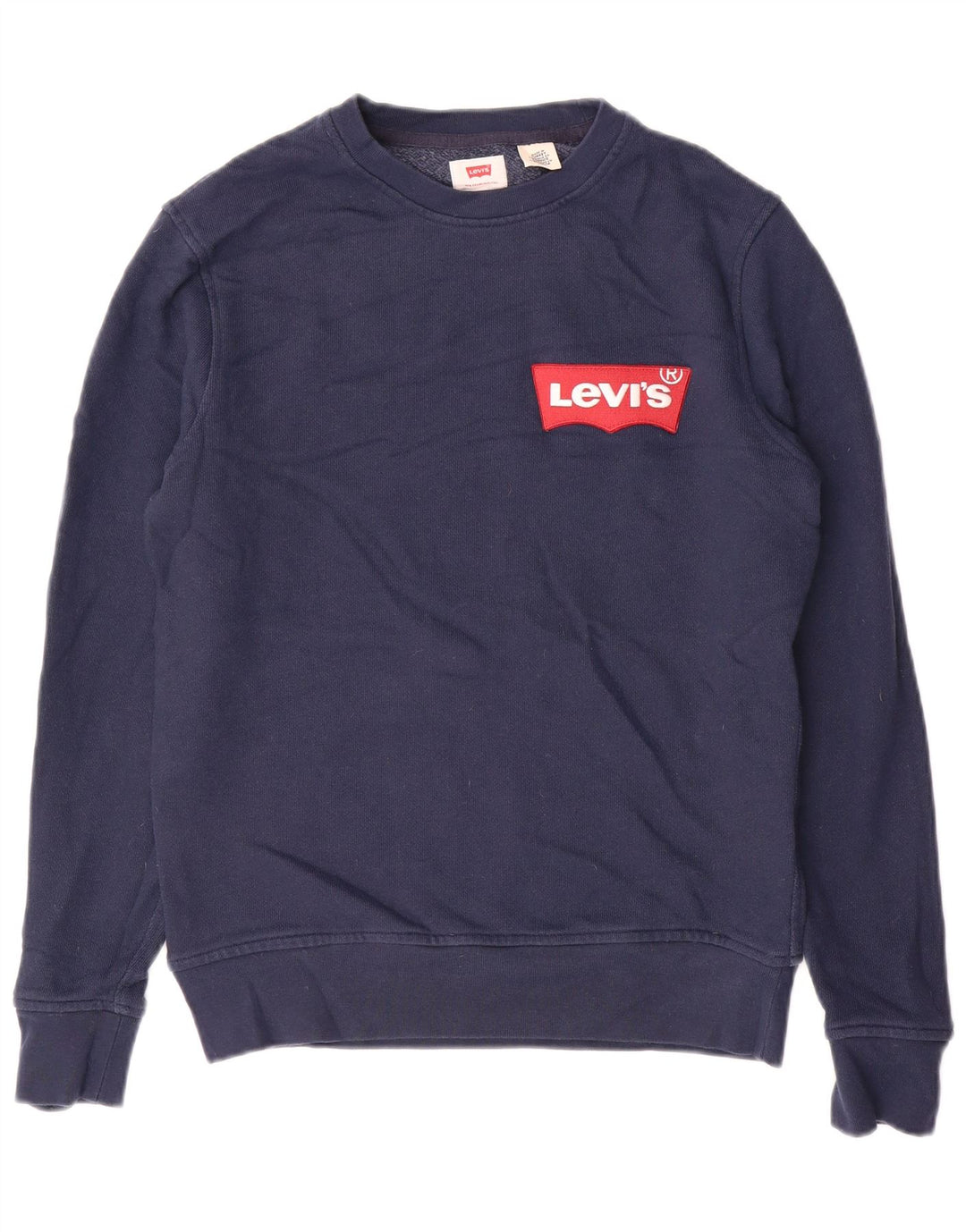 LEVI'S Herren-Sweatshirt mit Grafik, Größe S, marineblaue Baumwolle