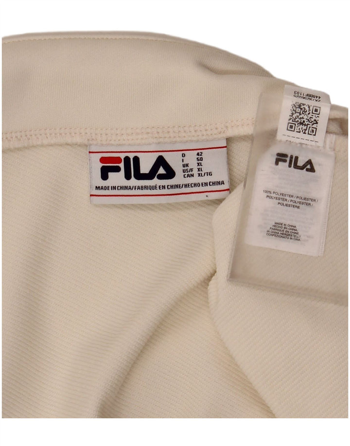 Fila Damen Minirock XL W36 Off White Polyester