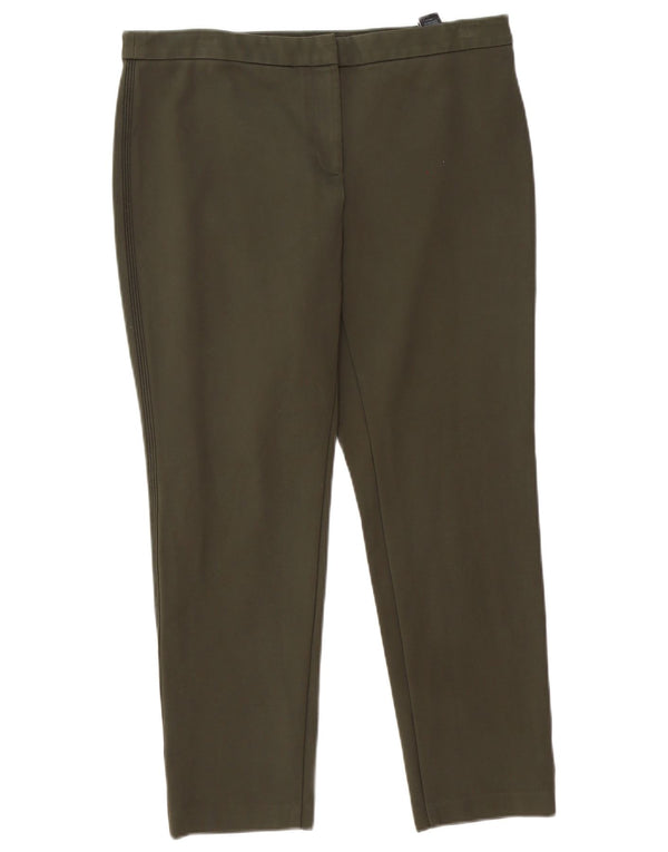 Marks & Spencer Damen Kurze Freizeithose UK 14 Large W34 L26 Khaki
